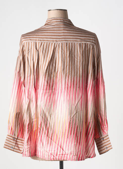 Chemisier coupe droite manches longues marron BELLA JONES femme