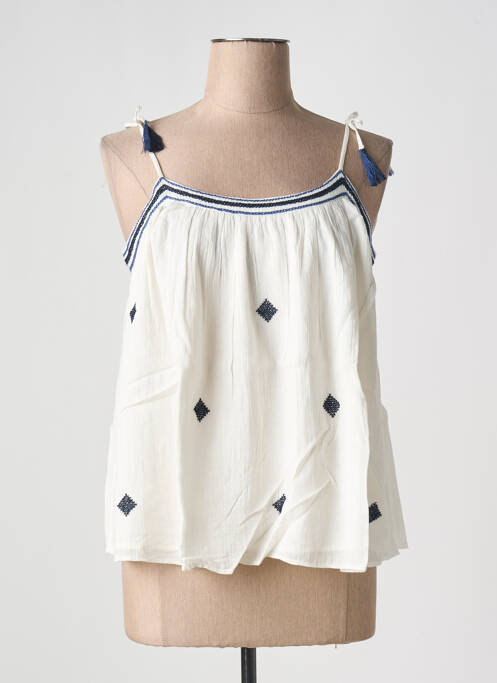 Top blanc HARTFORD pour femme