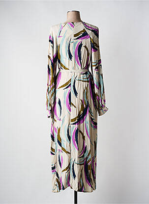 Robe longue manches longues manches longues beige ESSENTIEL ANTWERP femme