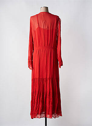 Robe longue manches longues manches longues orange VANESSA BRUNO femme