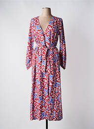 Robe longue manches longues manches longues orange V.DE.VINSTER femme