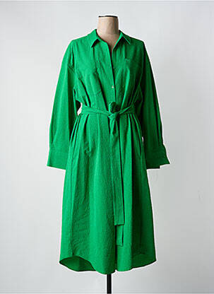 Robe longue manches longues manches longues vert ESSENTIEL ANTWERP femme