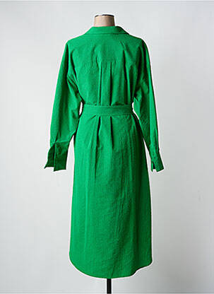 Robe longue manches longues manches longues vert ESSENTIEL ANTWERP femme