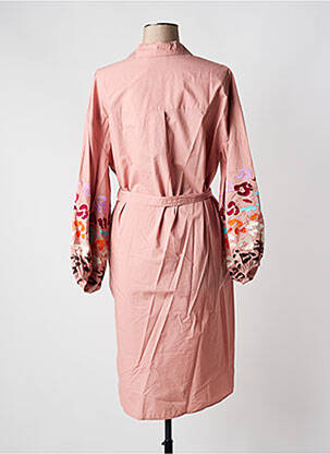 Robe mi-longue manches longues manches longues rose ESSENTIEL ANTWERP femme
