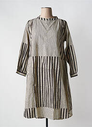 Robe mi-longue manches 3/4 manches 3/4 noir V.DE.VINSTER femme