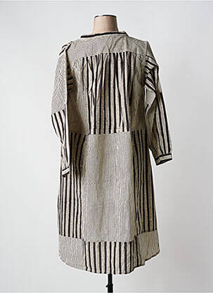 Robe mi-longue manches 3/4 manches 3/4 noir V.DE.VINSTER femme