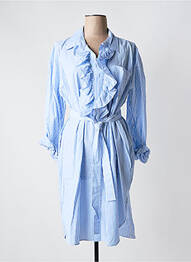 Robe mi-longue manches longues manches longues bleu ESSENTIEL ANTWERP femme