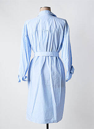 Robe mi-longue manches longues manches longues bleu ESSENTIEL ANTWERP femme