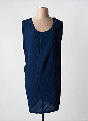 Robe courte sans manche sans manche bleu KARMA KOMA femme