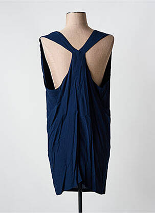 Robe courte sans manche sans manche bleu KARMA KOMA femme