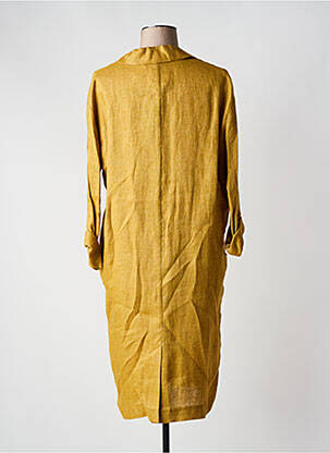 Veste casual col tailleur jaune BELLA JONES femme