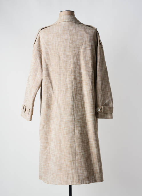 Manteau long beige SWILDENS pour femme