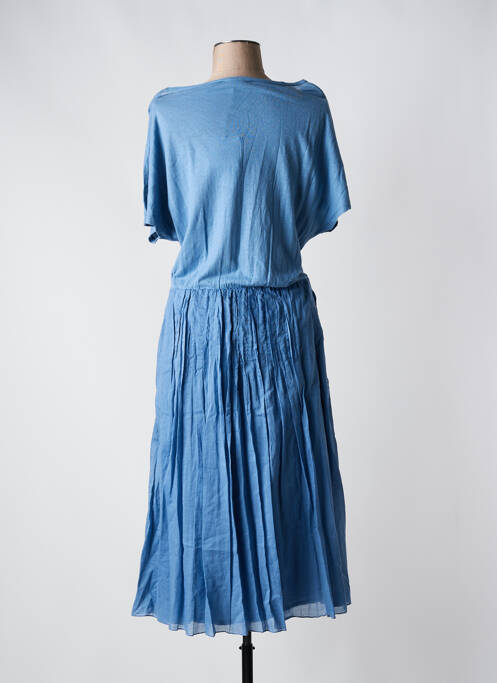 Robe longue bleu POMANDERE pour femme