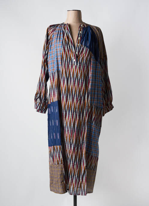 Robe longue bleu V.DE.VINSTER pour femme