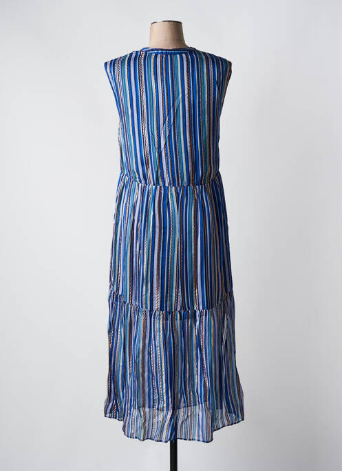 Robe mi-longue bleu SET pour femme