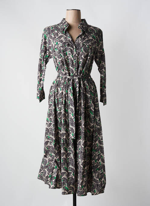 Robe mi-longue noir HOD pour femme