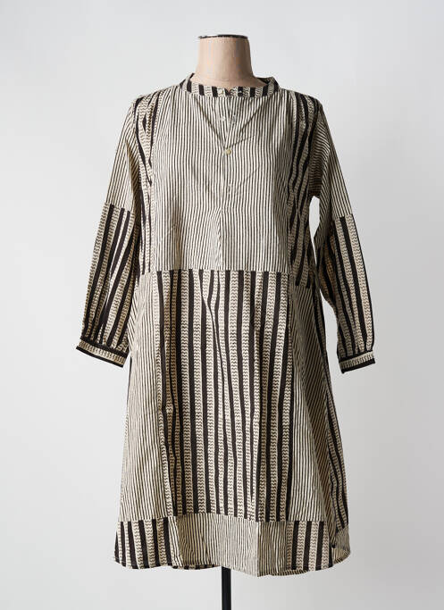 Robe mi-longue noir V.DE.VINSTER pour femme