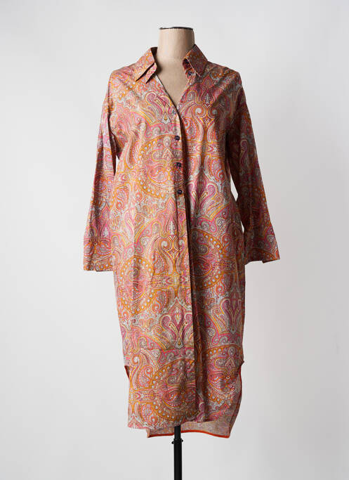 Robe mi-longue orange HOD femme