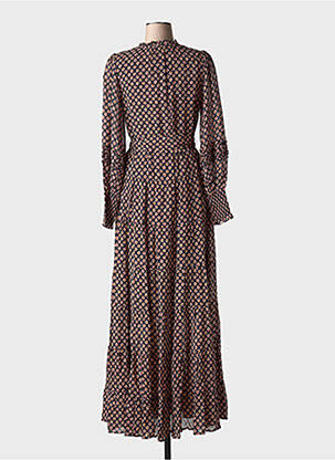 Robe longue manches longues manches longues noir FABIENNE CHAPOT femme