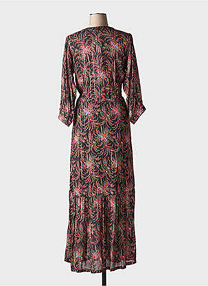 Robe longue manches longues manches longues noir LA PETITE FRANCAISE femme