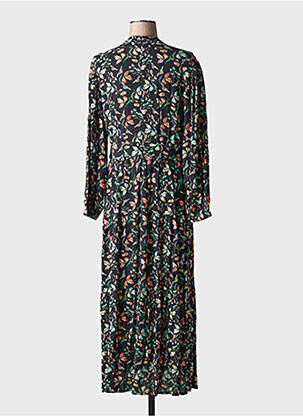 Robe longue manches longues manches longues noir INDI & COLD femme
