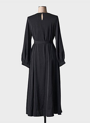 Robe longue manches longues manches longues noir ANONYME DESIGNERS femme