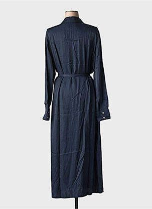 Robe longue manches longues manches longues bleu SCOTCH & SODA femme