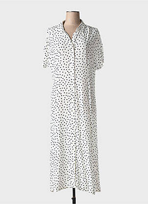 Robe longue manches courtes manches courtes bleu FIVE femme