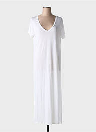 Robe longue manches courtes manches courtes beige ABSOLUT CASHMERE femme