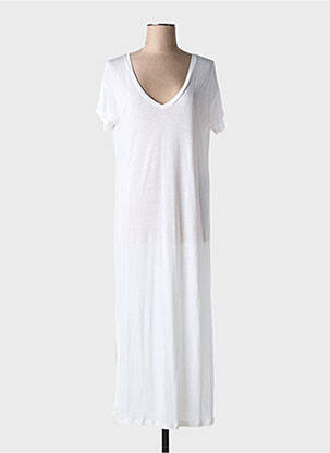 Robe longue manches courtes manches courtes beige ABSOLUT CASHMERE femme