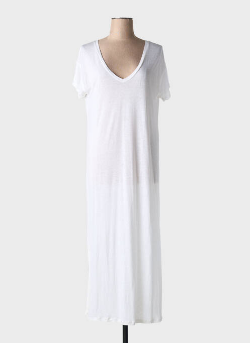Robe longue manches courtes manches courtes beige ABSOLUT CASHMERE femme