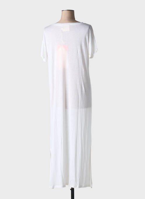 Robe longue manches courtes manches courtes beige ABSOLUT CASHMERE femme