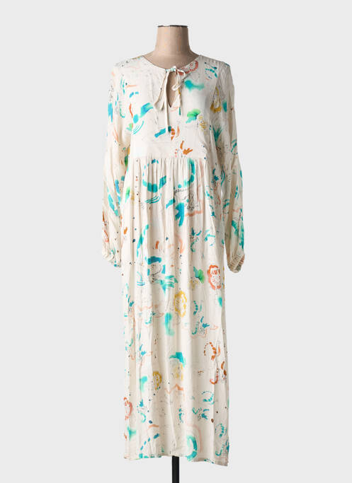 Robe longue beige MAGNOLIA TRENDY pour femme