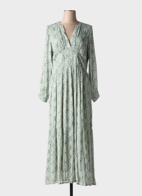 Robe longue vert INDI & COLD pour femme