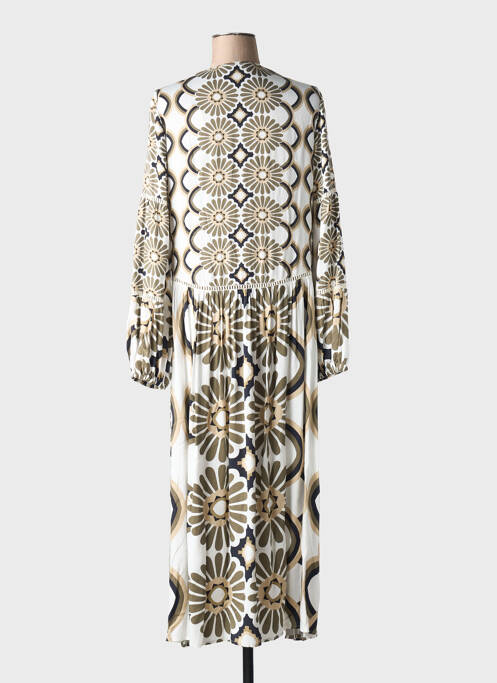 Robe mi-longue gris GRACE pour femme