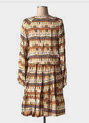 Robe mi-longue marron JOHANNA PARIS pour femme seconde vue