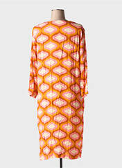 Robe mi-longue orange TOUPY pour femme seconde vue