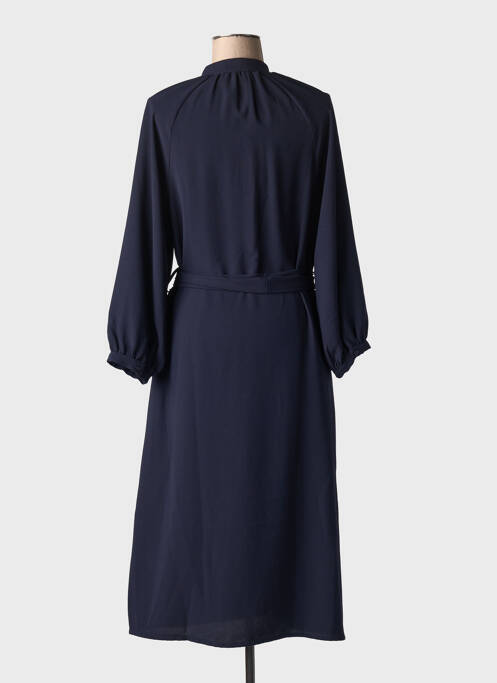Robe longue manches longues manches longues bleu TOUPY femme