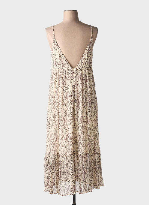 Robe longue beige IDANO pour femme