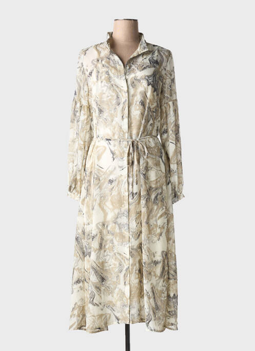 Robe longue beige MSCH COPENHAGEN pour femme