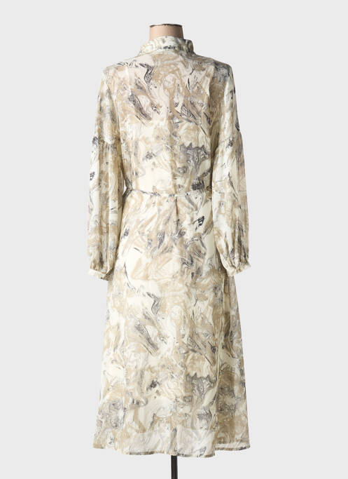 Robe longue beige MSCH COPENHAGEN pour femme