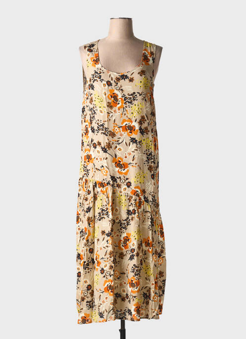 Robe longue beige TOUPY pour femme