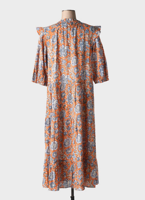 Robe longue orange YERSE pour femme