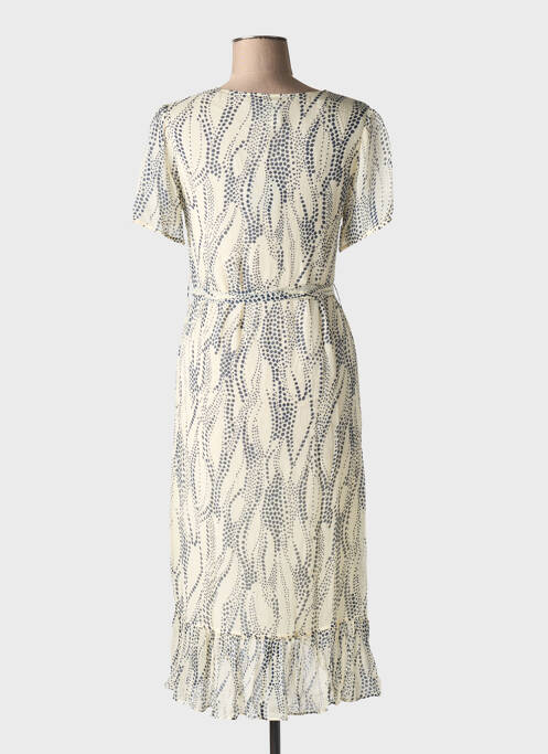 Robe mi-longue beige IDANO pour femme