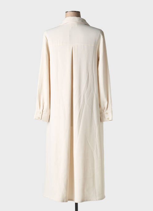 Robe mi-longue beige TOUPY pour femme