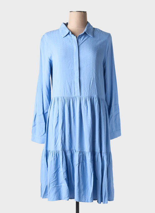 Robe mi-longue bleu MSCH COPENHAGEN pour femme