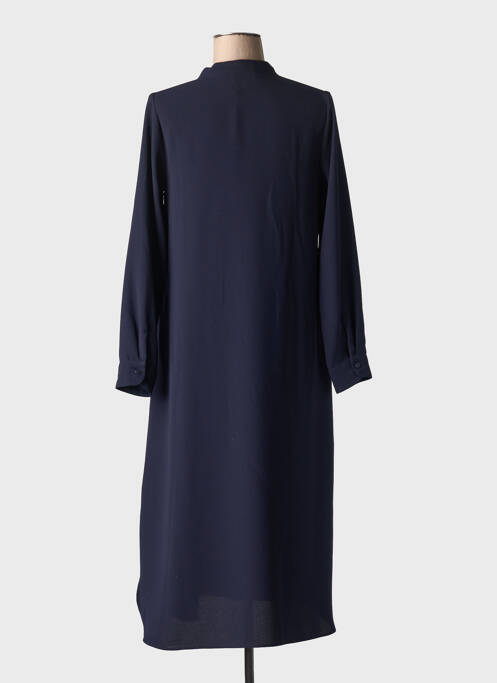 Robe mi-longue bleu TOUPY pour femme