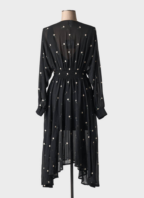 Robe mi-longue noir IDANO pour femme