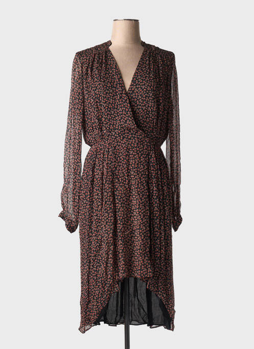 Robe mi-longue noir IDANO pour femme