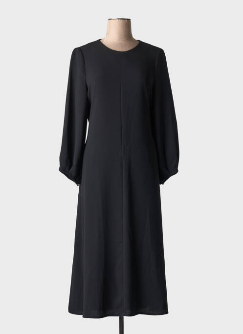 Robe mi-longue noir TOUPY pour femme